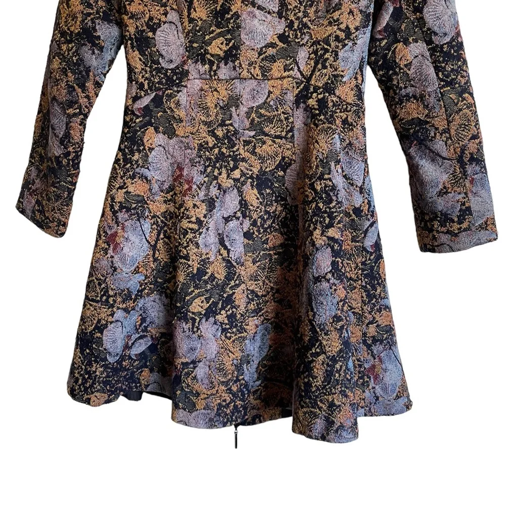 Nanette Lepore Floral Tapestry Coat Size 0 - Picture 8 of 14